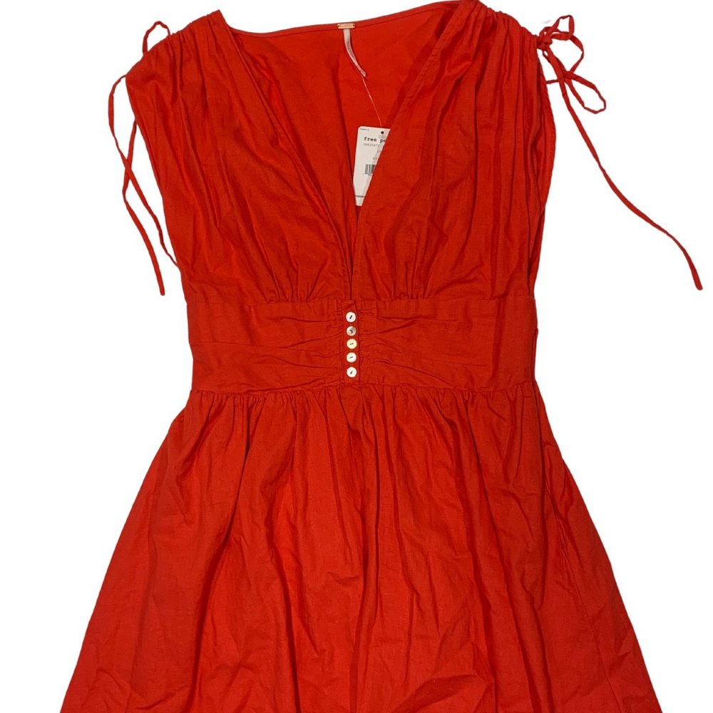 Free People Roll the Dice Minidress (Red)